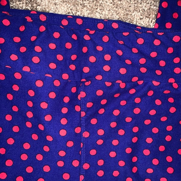 LLR OS Purple POLKA DOT Leggings - Picture 4 of 5